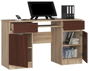 PC stolík Bahadur  (dub sonoma + wenge). Vlastná spoľahlivá doprava až k Vám domov. 1069657