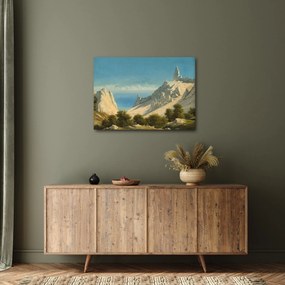 Obraz - Georg Emil Libert, View of Sommerspiret, the Cliffs of Møn, reprodukcia (70x50 cm)