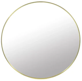 Okrúhle zrkadlo zlatý rám  60 cm