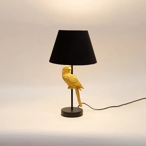 Stolná lampa 1xE27/40W/230V čierna/zlatá