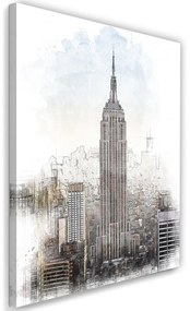 Gario Obraz na plátne Výšková budova v meste - Cornel Vlad Rozmery: 40 x 60 cm