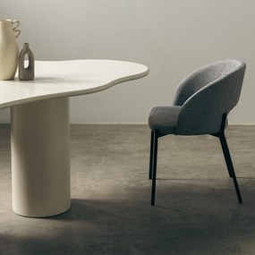 Velurová židle Jazz 50 cm šedé/černé