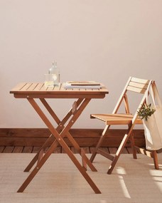 Záhradný stolík dirasa 70 x 70 cm prírodný MUZZA