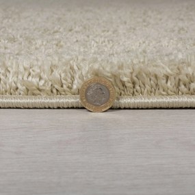 Flair Rugs, Kusový koberec Shaggy Teddy Natural, 120x170, béžová, obývacia izba