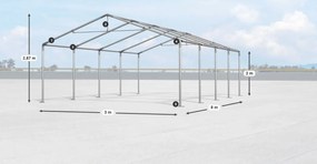 Bestent Skladová hala/ garáž 3x8x2m Comfort PE 240g