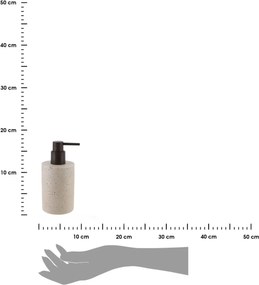 Dávkovač mydla Glavan, béžová/s drevenými prvkami, 320 ml