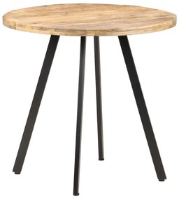 Jedálenský stôl 80 cm surové mangovníkové drevo