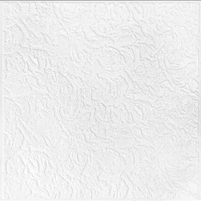 3D panel 0078, cena za kus, rozmer 50 cm x 50 cm, CALM biely, IMPOL TRADE