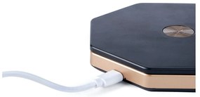 Čierna svetelná dekorácia na USB ø 12 cm Twist Hexagon – Gingko