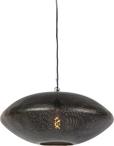 Orientálne závesné svietidlo čierne so zlatom 60 cm - Radiance