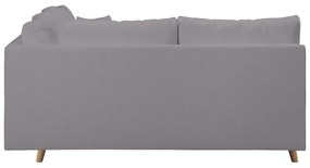 Tmavosivá rohová pohovka z textílie buklé (ľavý roh) Ariella – Ropez