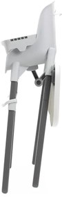 Chicco - Detská jedálenská stolička ZEST 3v1 biela/sivá