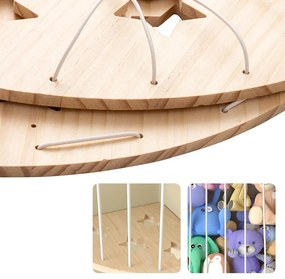 Rohový držiak na plyšové hračky