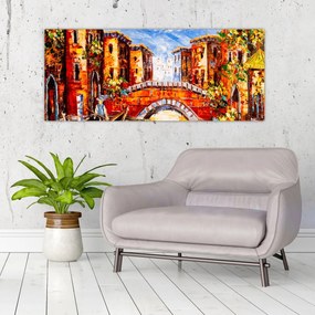Obraz - Olejomaľba mesta III. (120x50 cm)