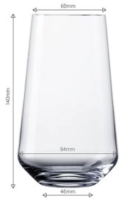 Poháre Tumbler 500 ml set 4 ks - Century Glas Lunasol META Glass - 322171