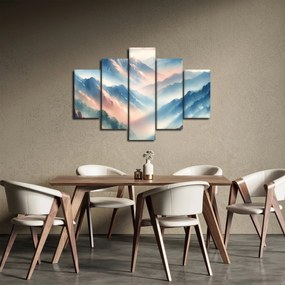 Obraz - Akvarelové hory (150x105 cm)