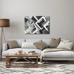 Abstraktný obraz kociek (70x50 cm)