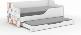 Wooden Toys Detská posteľ LILU 160x80 LAS s funkciou na spanie (1)