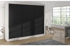 Šatníková skriňa DERBY II - 200 cm Biela - dub artisan