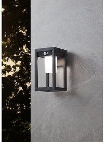 Eglo 900804 - LED solárne nástenné svietidlo MARTANO 3,7W/3,7V IP44 so senzorom