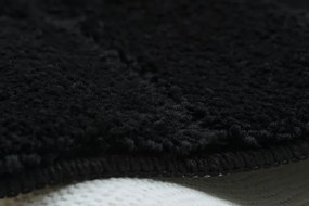 Kúpeľňový koberček SUPREME LINES línie, čierny