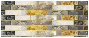 Obraz - Dekor s textúrami (120x50 cm)