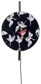 Čierne nástenné svietidlo Jaylee – White Label