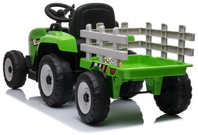 Elektrické autíčko Traktor s prívesom NV-X611 zelené