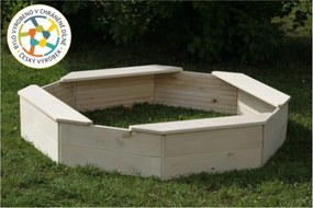 T-wood | Drevené pieskovisko osemhranné | 11640197