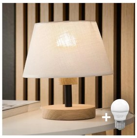 Brilagi - LED Stolná lampa ANTHONY 1xE14/40W/230V dub/biela
