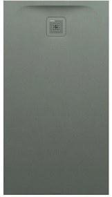 LAUFEN Pro obdĺžniková sprchová vanička z materiálu Marbond, odtok na kratšej strane, 1300 x 700 x 38 mm, betónová šedá, H2129520790001