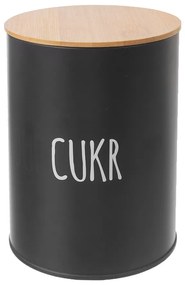 Orion Plechová dóza na cukor BLACK