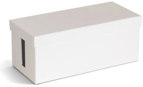 Biely kartónový organizér na káble Cordy Paper Laminate – Bigso