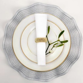 Podložka pod tanier JUNE strieborná (6 ks)