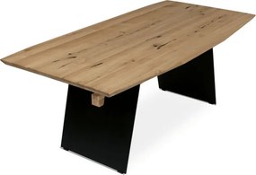 Jedálenský stôl 200x100 cm DS-M200 DUB dub / čierne nohy