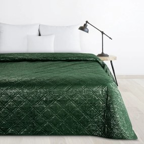 Dekorstudio Zamatový prehoz na posteľ LUIZ s lesklým vzorom - tmavozelený Rozmer prehozu (šírka x dĺžka): 170x210cm