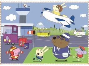 TREFL Prasátko Peppa: Vzpomínky na prázdniny 12,15,20 24 dielov puzzle