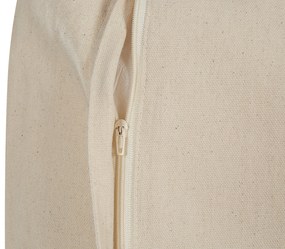 Sada 2 bavlnených vankúšov so vzorom 50 x 50 cm strieborná OUJDA Beliani