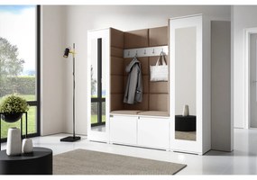 Predsieňová stena AMI 31 So zrkadlom Biela Béžová