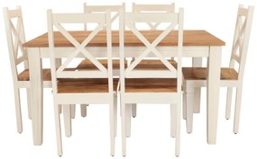 furniture-nabytek.cz - Jedálenský set pre 6 osôb z masívneho manga