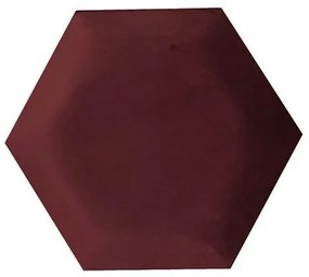 Egibi Čalúnený akustický panel nástenný Riwiera 59 bordó hexagon - Hexagon 6x15 cm