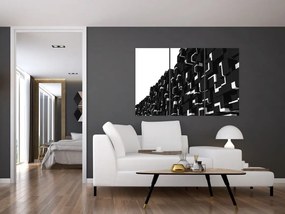 Čierne kocky - obraz na stenu