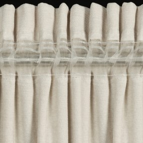 ZÁVES NA PÁSKE VANI 140X270 CM SVETLOBÉŽOVÁ