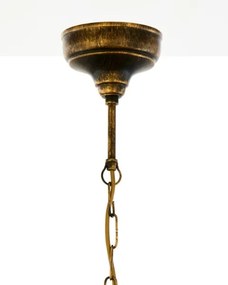 BRILAGI - Luster na reťazi MOLLERO 1xE27/15W/230V priemer 24 cm bronz/patina