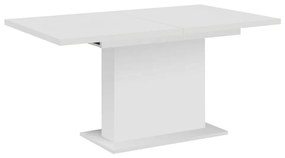 Tempo Kondela Jedálenský rozkladací stôl, biela, 160-200x90 cm, BOBA