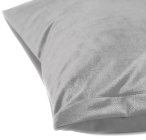Biante Zamatová obliečka na vankúš Velvet Prémium SVP-027 Svetlo sivá 40 x 60 cm