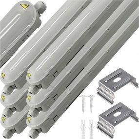 6x hermetická LED lampa PILA 120 cm 36 W 4000 lm 4000 K LEDINAIRE IP65