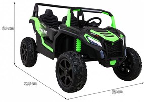 RAMIZ ELEKTRICKÉ AUTÍČKO BUGINA Elektrická bugina ATV STRONG Racing 4x4 Buggy Zelená 180 W, 24V, 24V14Ah, 2023