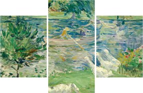Obraz - Berthe Morisot, Girl in a Boat with Geese, reprodukcia (90x60 cm)