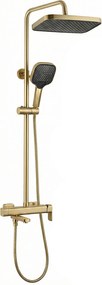 Rea Arlo, sprchový set s vaňovou výlevkou, zlatá matná, REA-P7441